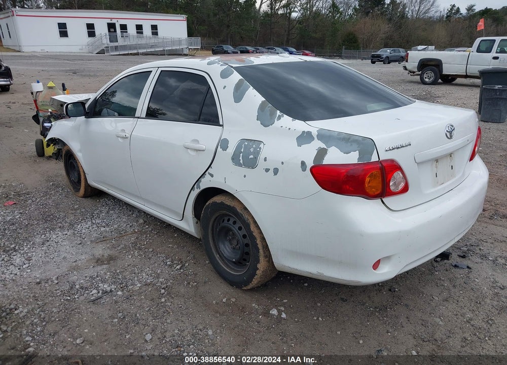 2009 TOYOTA COROLLA LE VIN: JTDBL40E89J026808