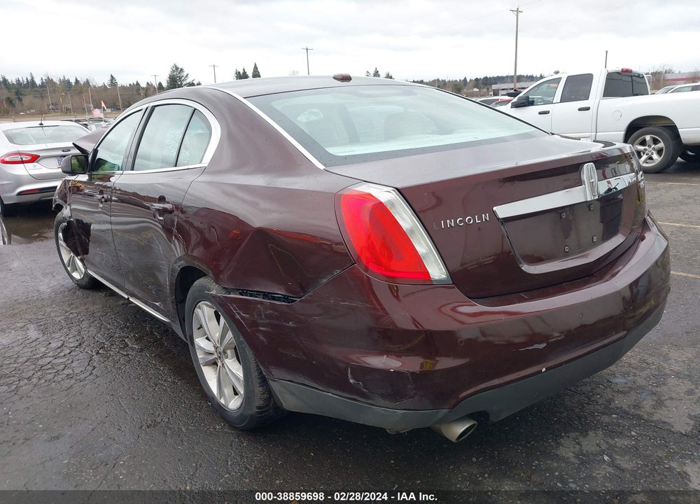 2009 LINCOLN MKS VIN: 1LNHM94R59G624848
