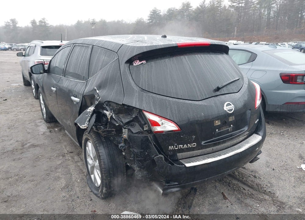 2012 NISSAN MURANO S VIN: JN8AZ1MW4CW213747