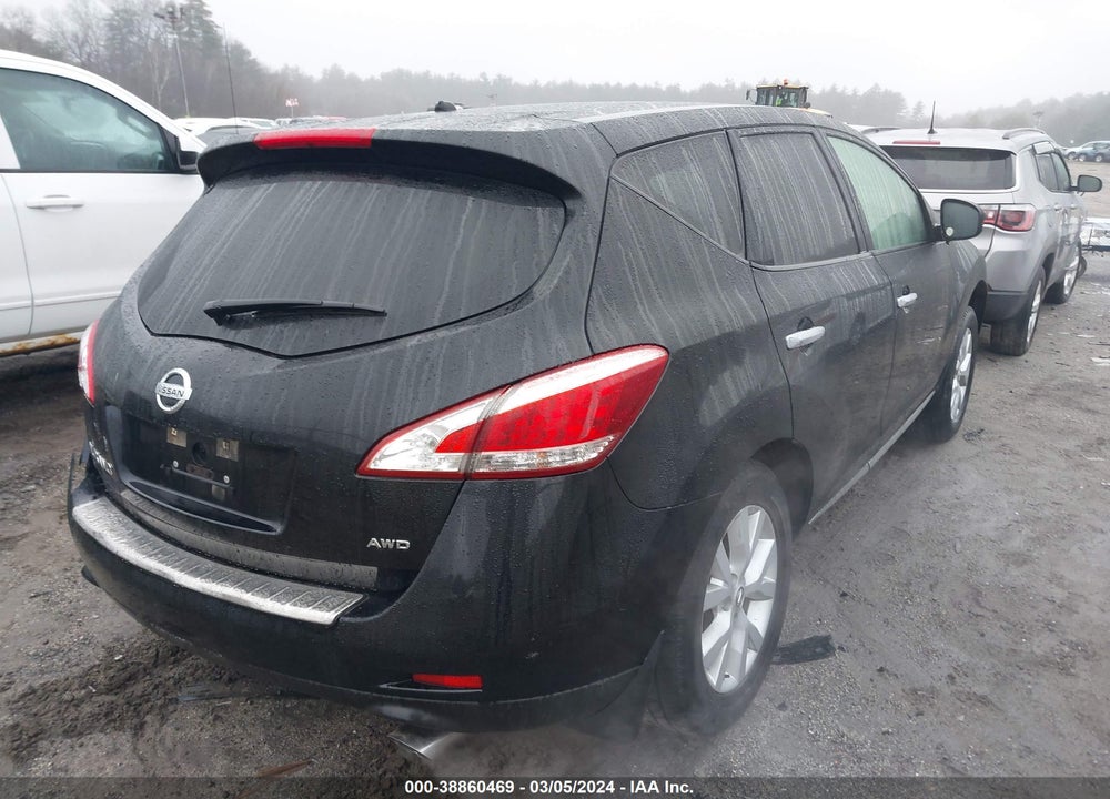 2012 NISSAN MURANO S VIN: JN8AZ1MW4CW213747