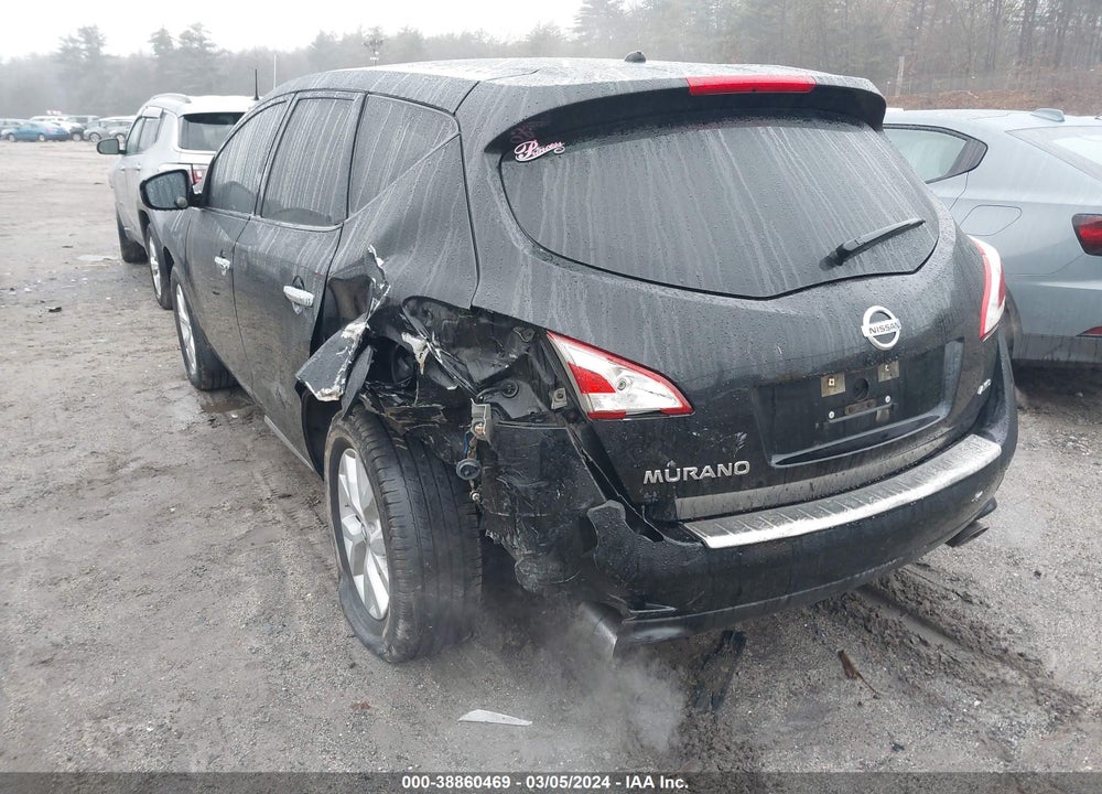 2012 NISSAN MURANO S VIN: JN8AZ1MW4CW213747
