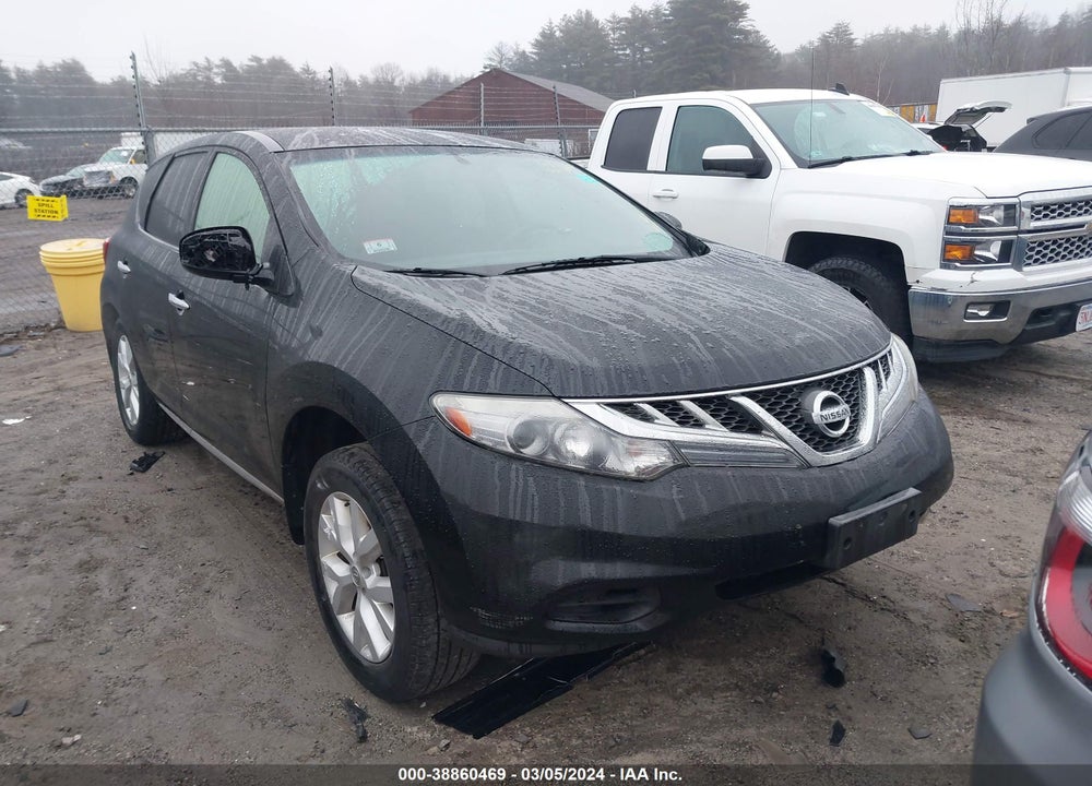 2012 NISSAN MURANO S VIN: JN8AZ1MW4CW213747