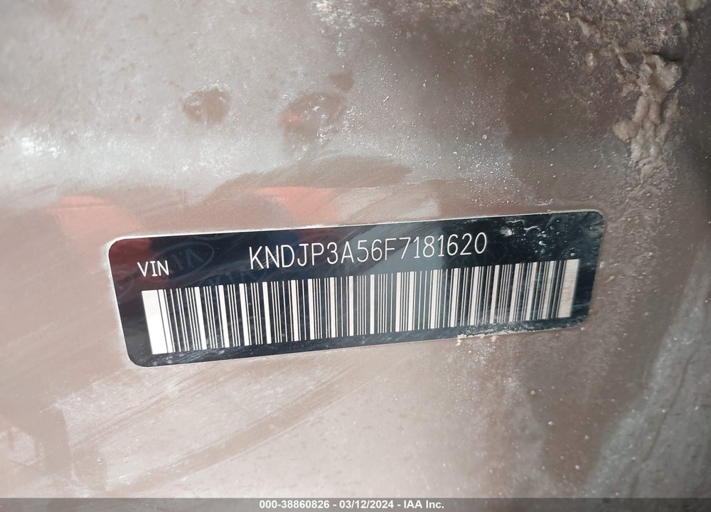 2015 KIA SOUL VIN: KNDJP3A56F7181620