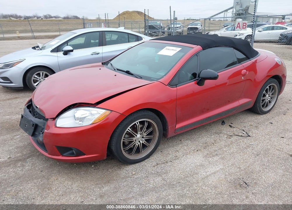 2012 MITSUBISHI ECLIPSE SPYDER GS SPORT/SE VIN: 4A37L5EF8CE008240