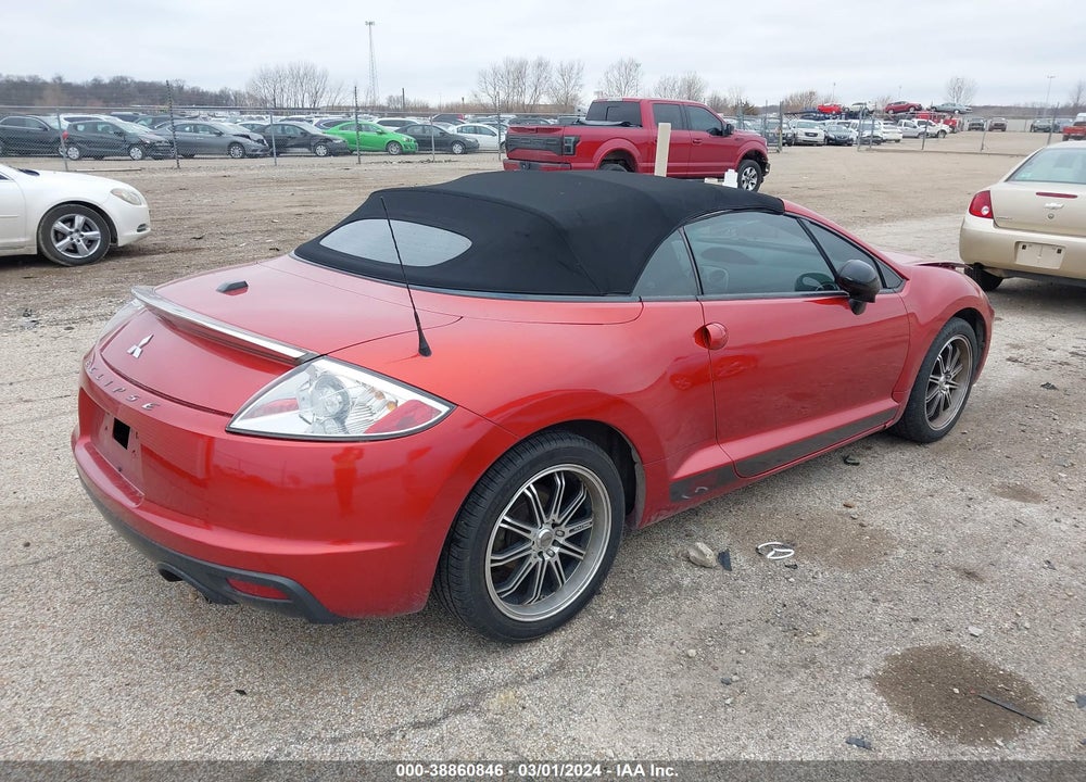 2012 MITSUBISHI ECLIPSE SPYDER GS SPORT/SE VIN: 4A37L5EF8CE008240