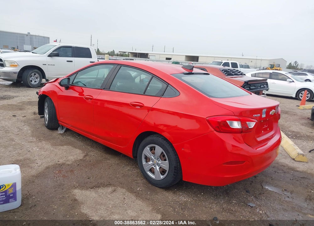 2017 CHEVROLET CRUZE LS AUTO VIN: 1G1BC5SM3H7210388