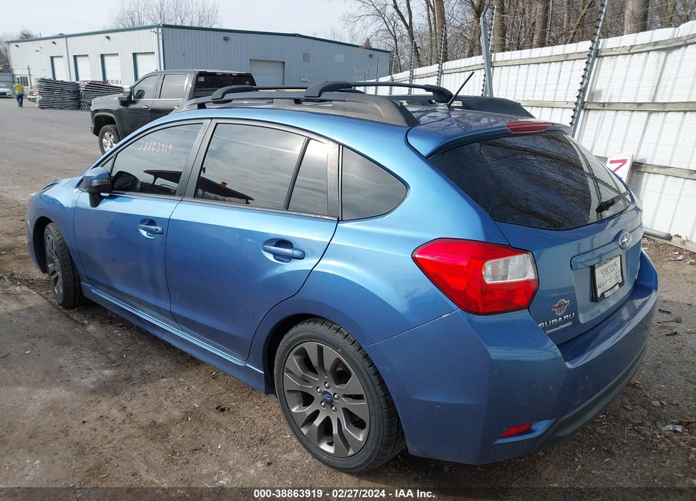 2015 SUBARU IMPREZA 2.0I SPORT PREMIUM VIN: JF1GPAU69FH219909