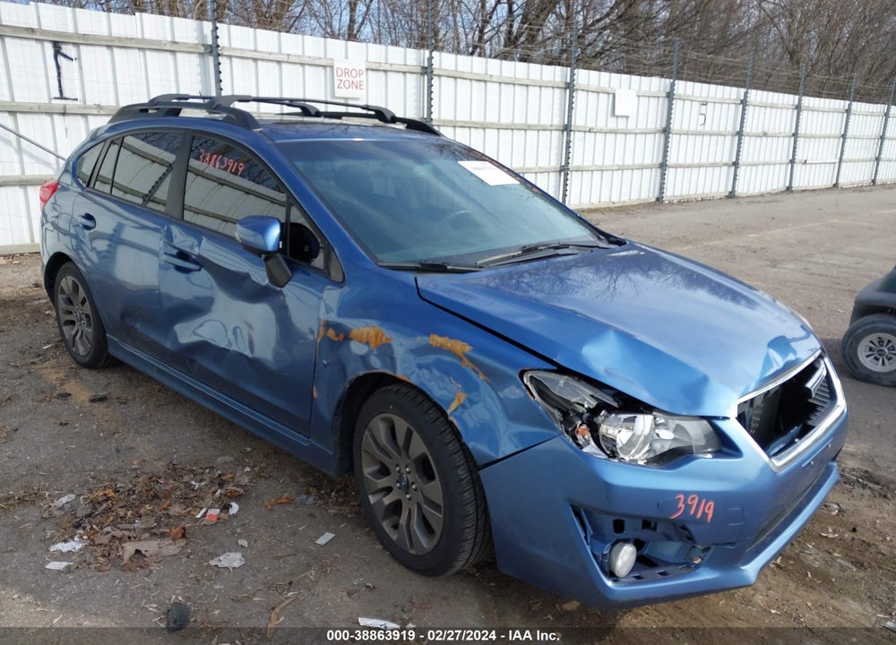 2015 SUBARU IMPREZA 2.0I SPORT PREMIUM VIN: JF1GPAU69FH219909