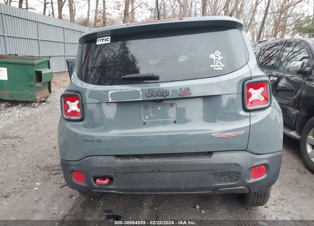 2016 JEEP RENEGADE TRAILHAWK VIN: ZACCJBCT0GPD34223