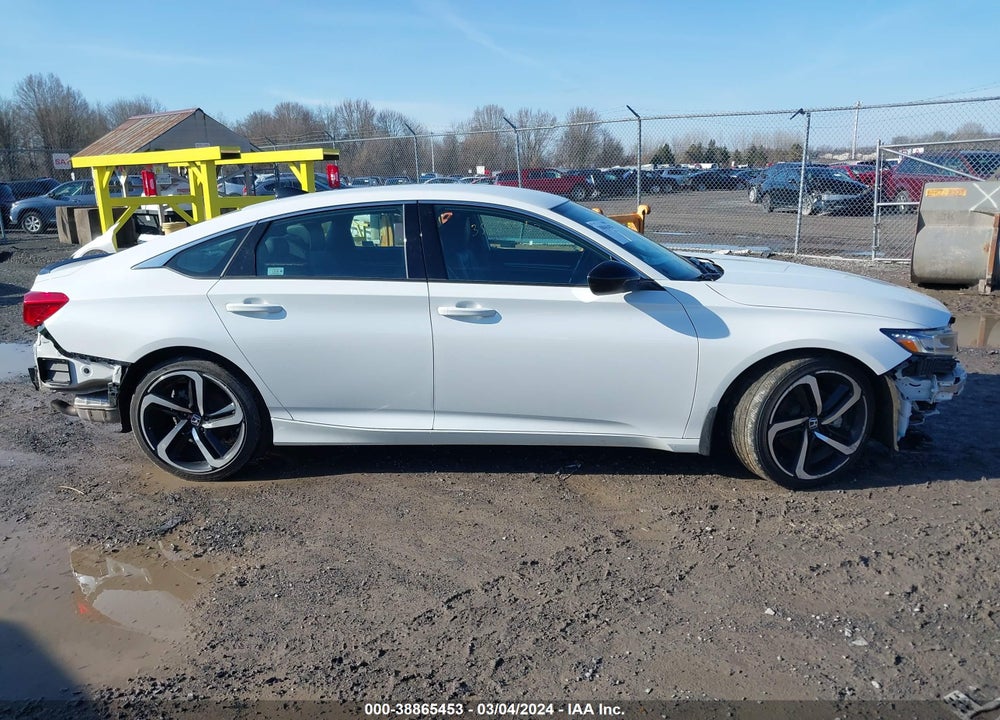 2022 HONDA ACCORD SPORT VIN: 1HGCV1F3XNA118808