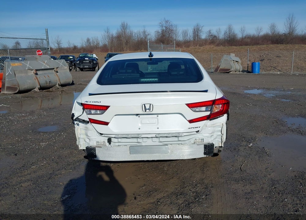 2022 HONDA ACCORD SPORT VIN: 1HGCV1F3XNA118808
