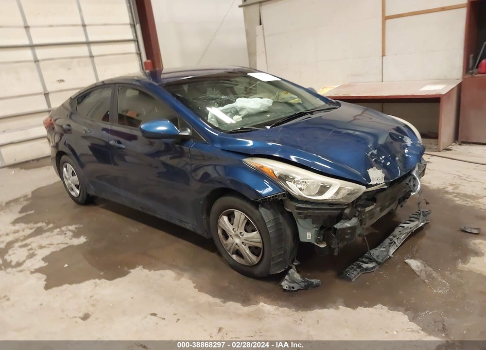 2016 HYUNDAI ELANTRA SE VIN: 5NPDH4AE5GH722234
