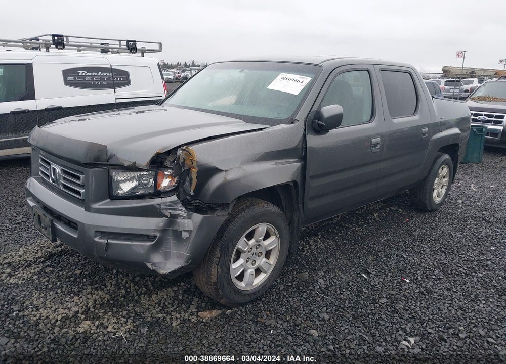 2007 HONDA RIDGELINE RTL VIN: 2HJYK16527H530221