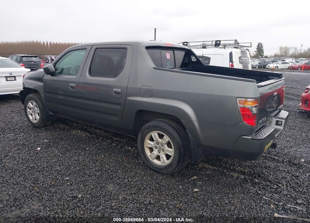 2007 HONDA RIDGELINE RTL VIN: 2HJYK16527H530221