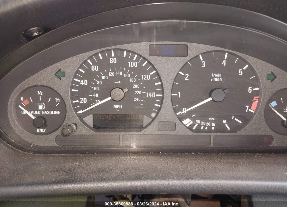 1998 BMW 328IC VIN: WBABK8328WEY87922