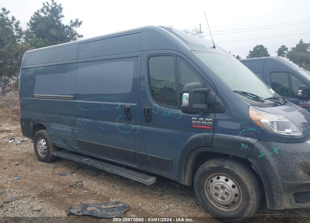 2019 RAM PROMASTER 2500 HIGH ROOF 159 WB VIN: 3C6TRVDG7KE520821