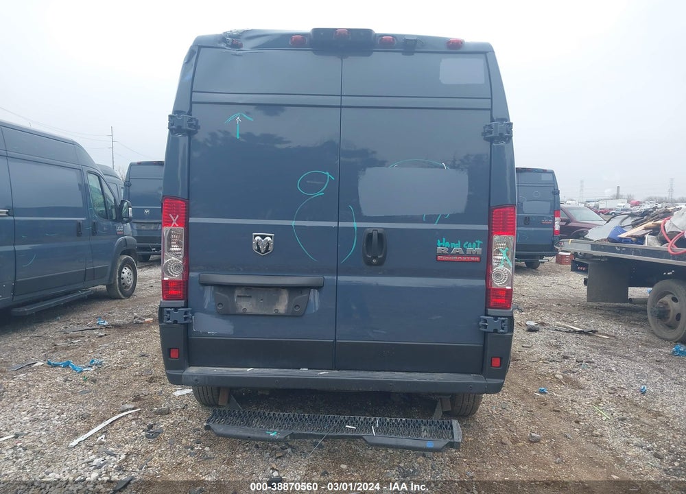 2019 RAM PROMASTER 2500 HIGH ROOF 159 WB VIN: 3C6TRVDG7KE520821