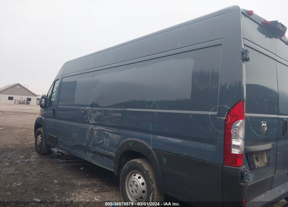 2019 RAM PROMASTER 3500 CARGO VAN HIGH ROOF 159 WB EXT VIN: 3C6URVJG5KE558671