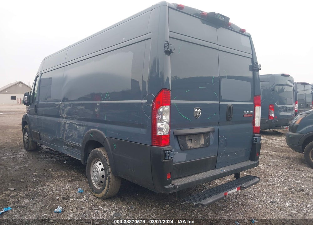 2019 RAM PROMASTER 3500 CARGO VAN HIGH ROOF 159 WB EXT VIN: 3C6URVJG5KE558671