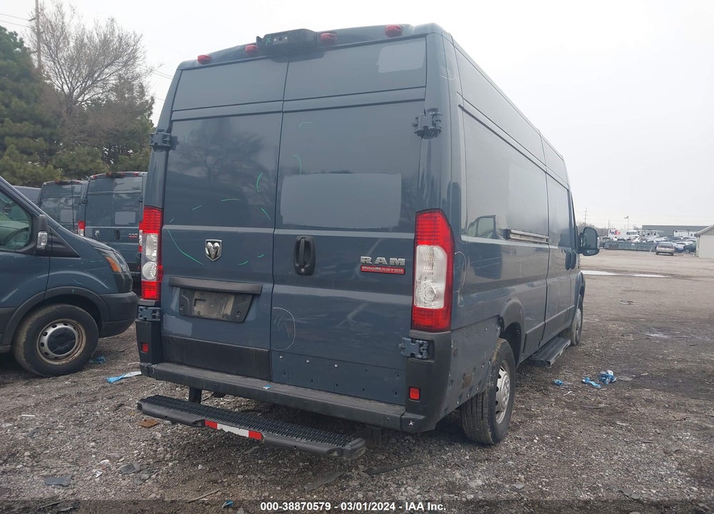 2019 RAM PROMASTER 3500 CARGO VAN HIGH ROOF 159 WB EXT VIN: 3C6URVJG5KE558671