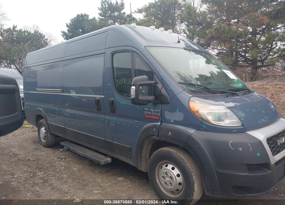 2019 RAM PROMASTER 3500 CARGO VAN HIGH ROOF 159 WB EXT VIN: 3C6URVJG6KE558520