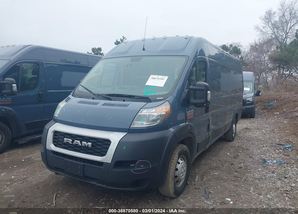 2019 RAM PROMASTER 3500 CARGO VAN HIGH ROOF 159 WB EXT VIN: 3C6URVJG6KE558520
