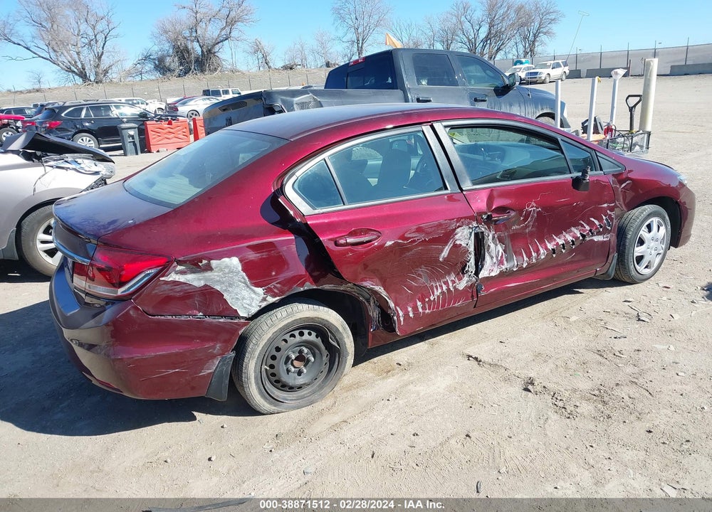 2013 HONDA CIVIC VIN: 19XFB2F58DE044196