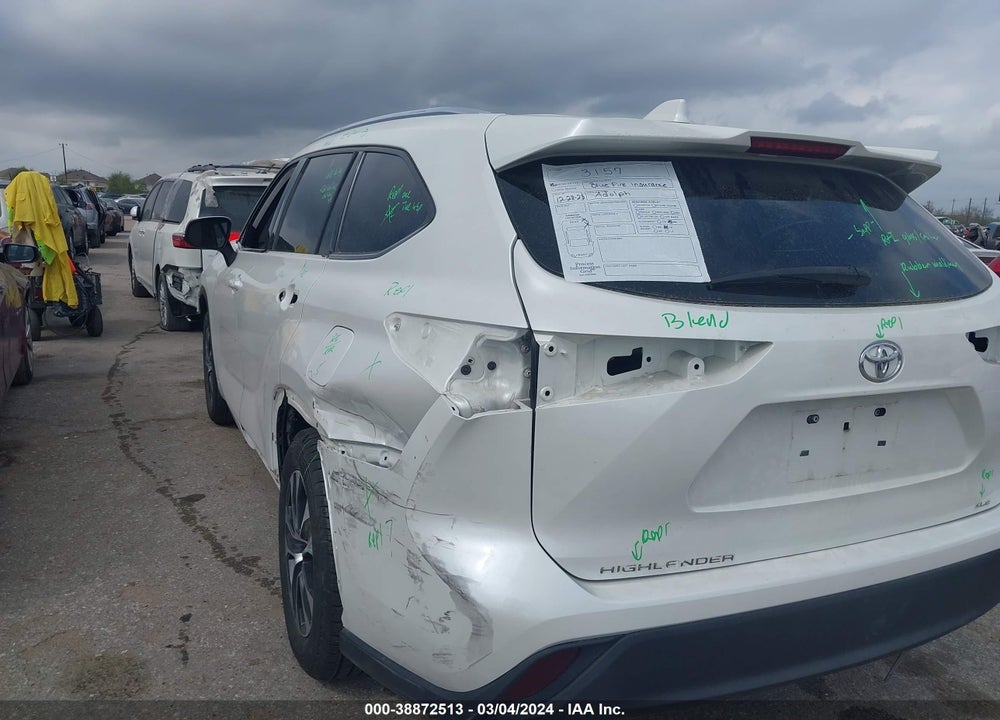 2020 TOYOTA HIGHLANDER XLE VIN: 5TDGZRAH6LS506768