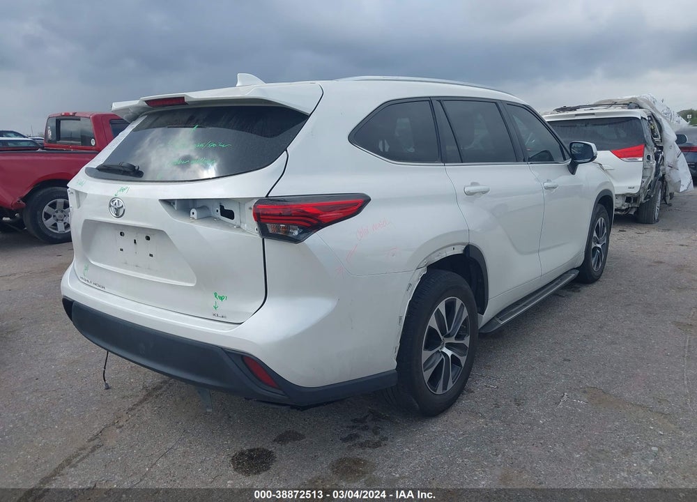 2020 TOYOTA HIGHLANDER XLE VIN: 5TDGZRAH6LS506768