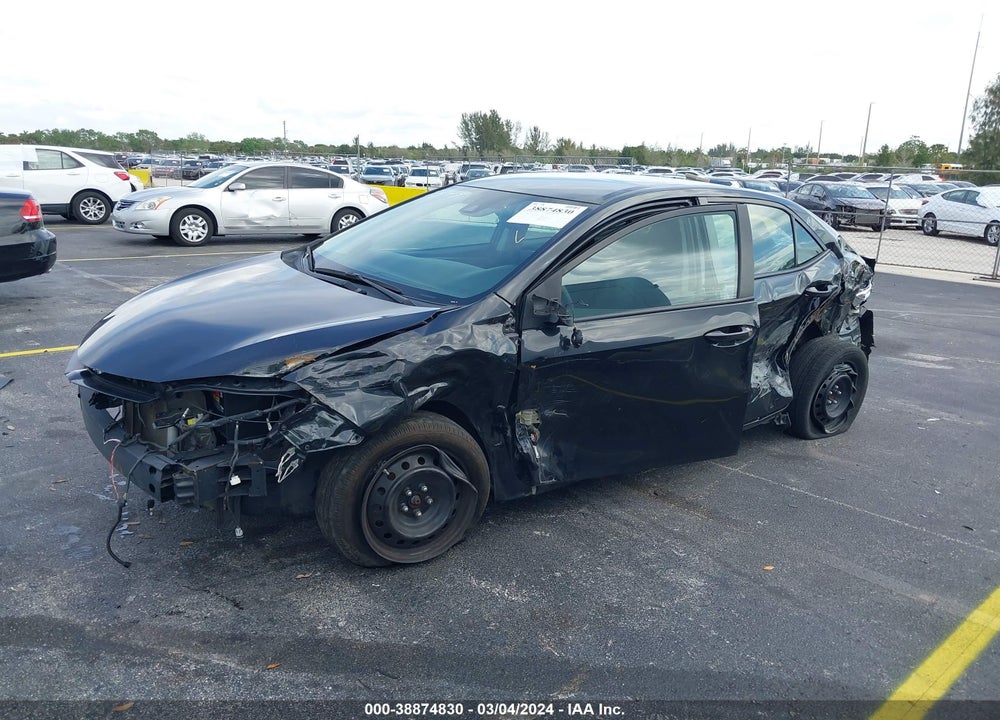 2019 TOYOTA COROLLA LE VIN: 2T1BURHE5KC237349