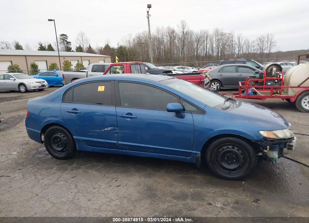 2009 HONDA CIVIC LX VIN: 2HGFA16589H546474