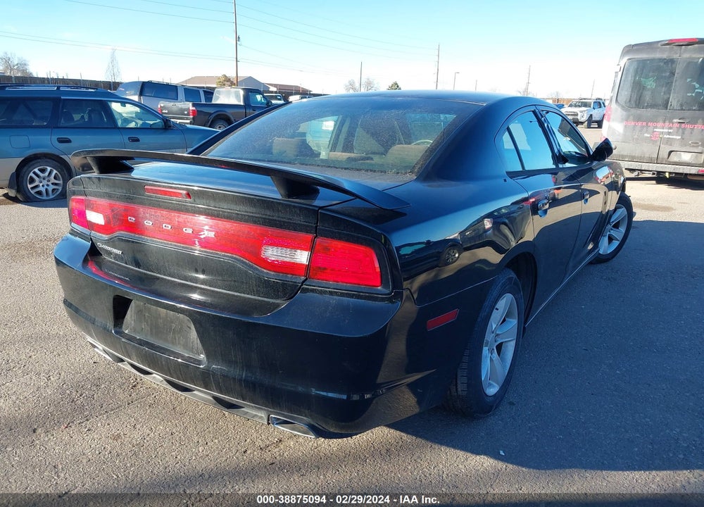 2013 DODGE CHARGER SE VIN: 2C3CDXBG7DH609872