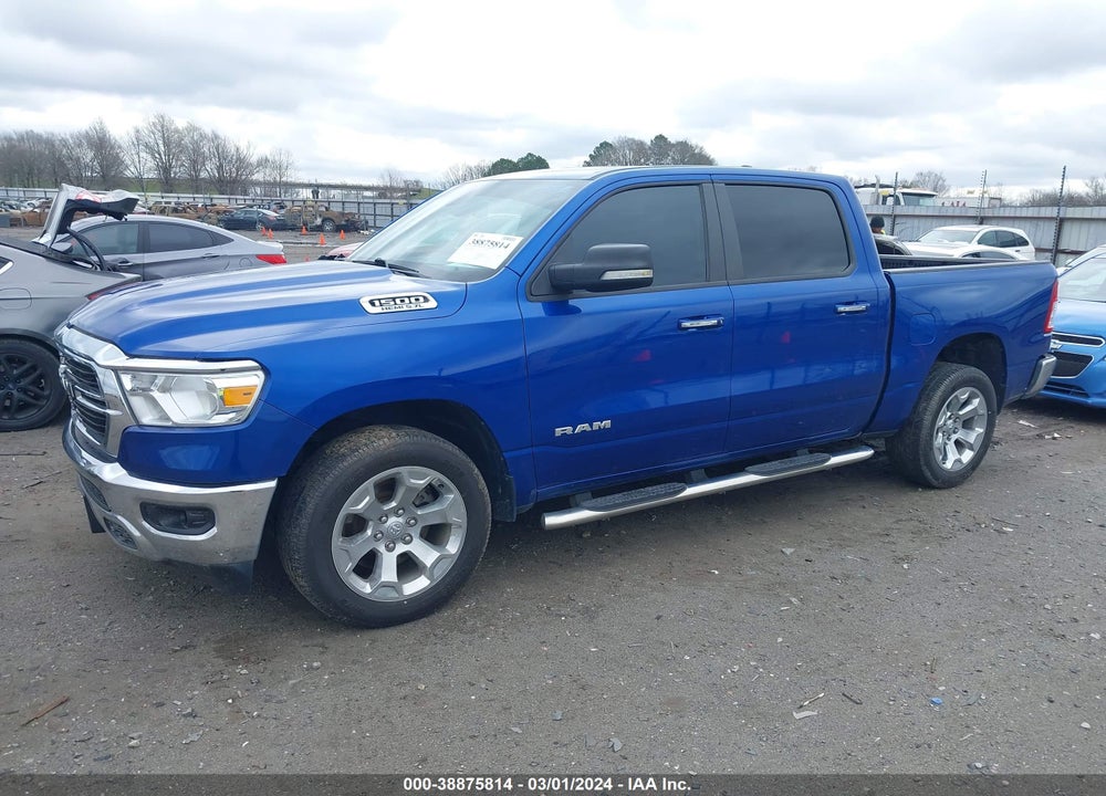 2019 RAM 1500 BIG HORN/LONE STAR 4X4 5'7 BOX VIN: 1C6SRFFT5KN637367