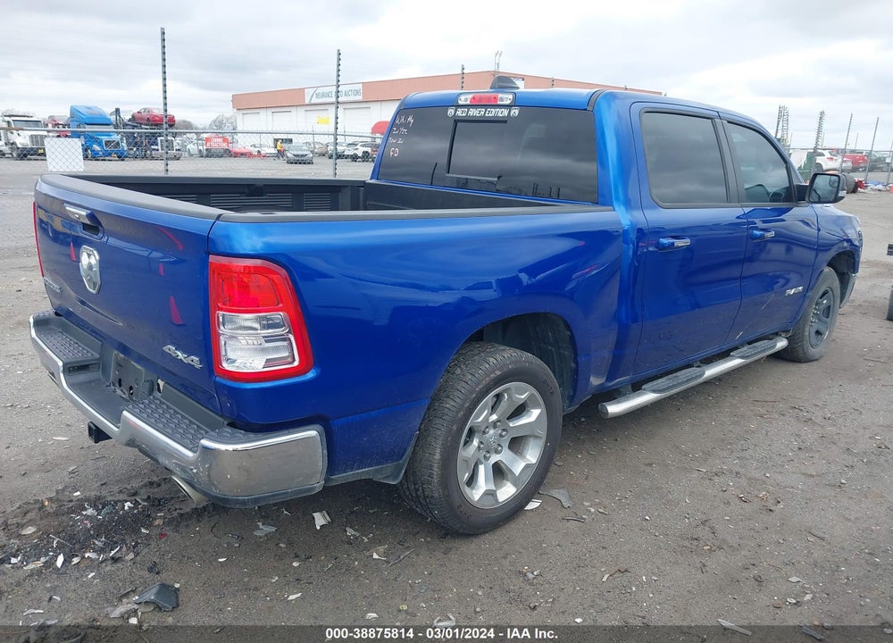 2019 RAM 1500 BIG HORN/LONE STAR 4X4 5'7 BOX VIN: 1C6SRFFT5KN637367