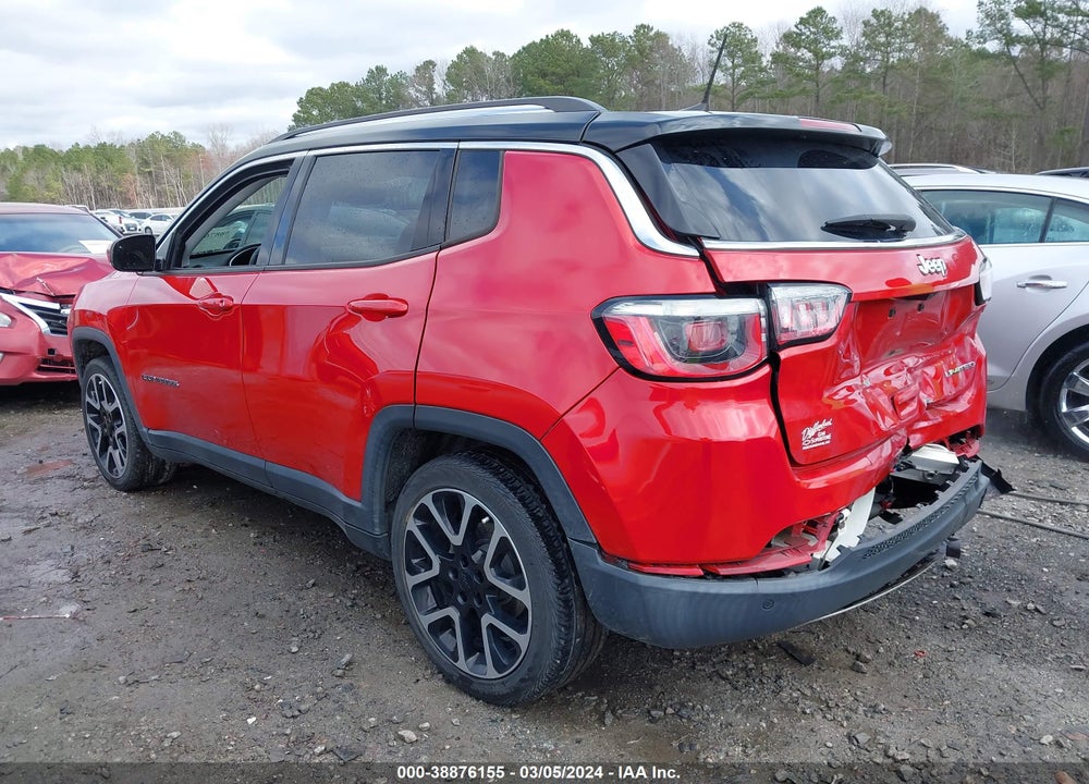 2018 JEEP COMPASS LIMITED FWD VIN: 3C4NJCCB7JT181507