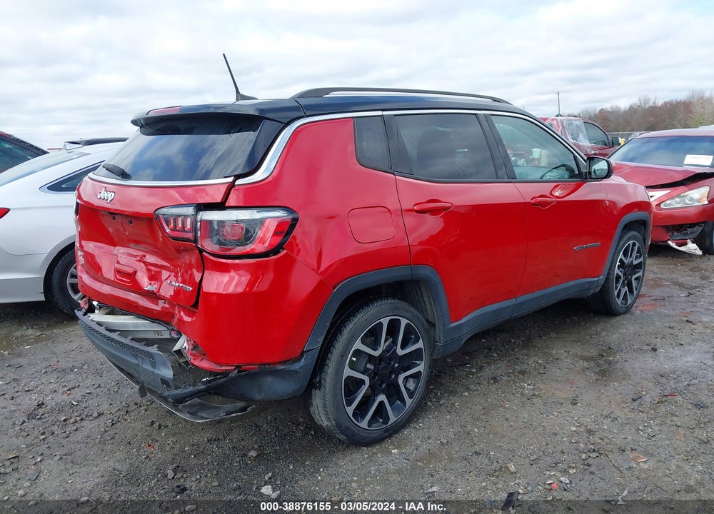 2018 JEEP COMPASS LIMITED FWD VIN: 3C4NJCCB7JT181507