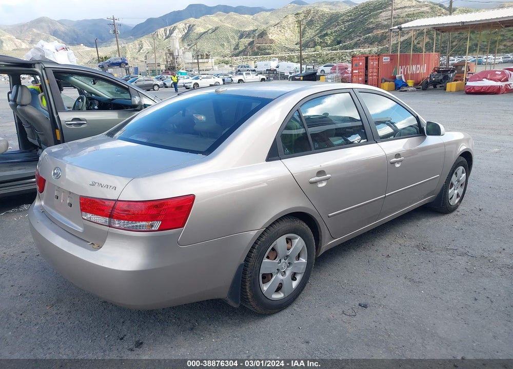 2008 HYUNDAI SONATA GLS VIN: 5NPET46CX8H344214