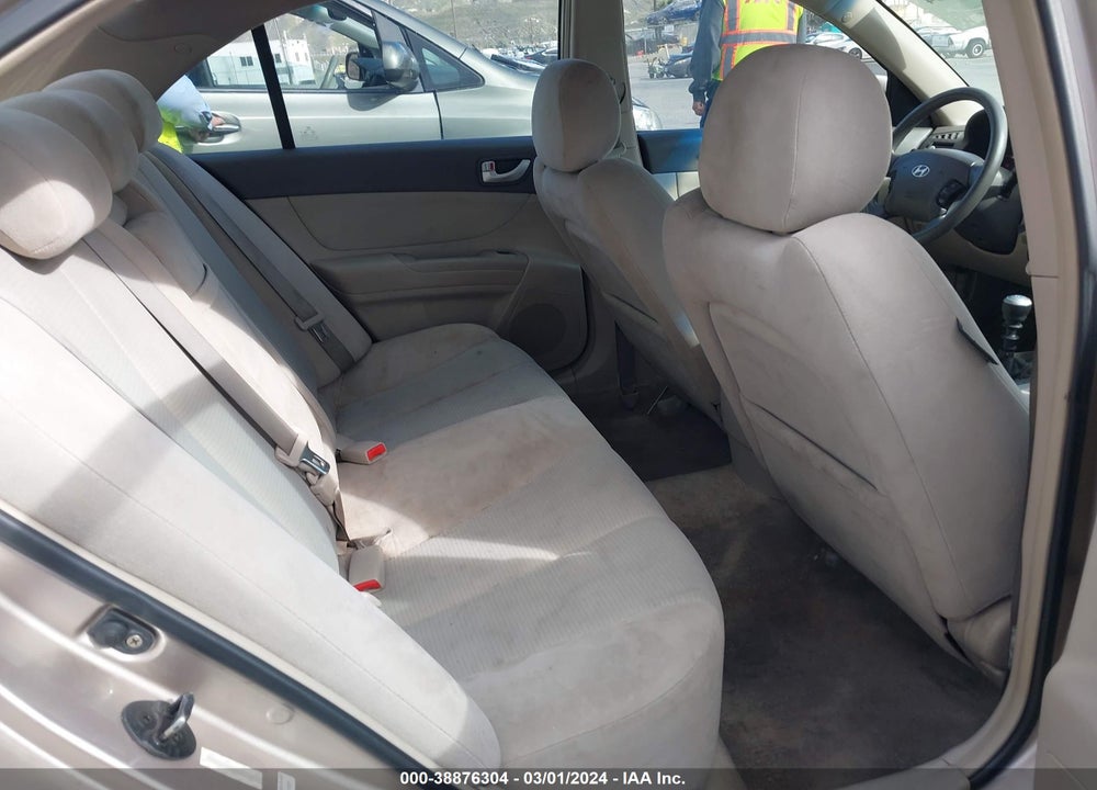 2008 HYUNDAI SONATA GLS VIN: 5NPET46CX8H344214