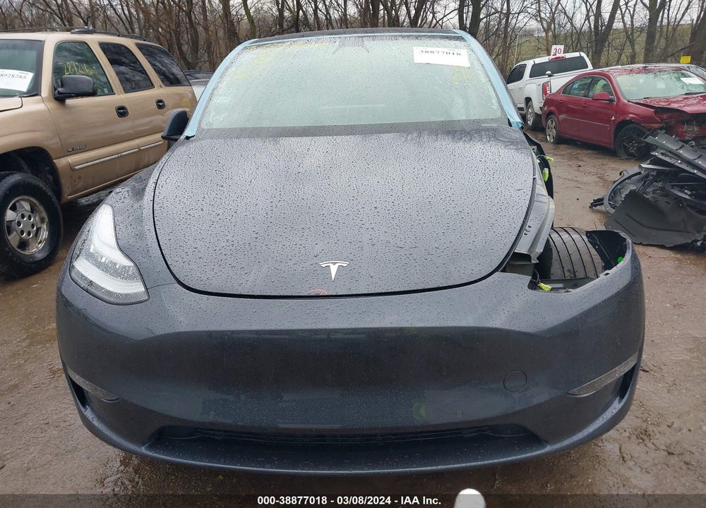 2021 TESLA MODEL Y LONG RANGE DUAL MOTOR ALL-WHEEL DRIVE VIN: 5YJYGDEEXMF111916