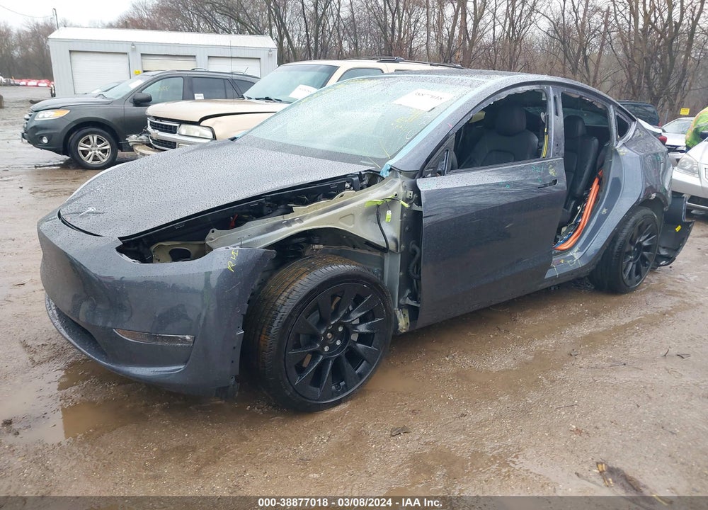 2021 TESLA MODEL Y LONG RANGE DUAL MOTOR ALL-WHEEL DRIVE VIN: 5YJYGDEEXMF111916