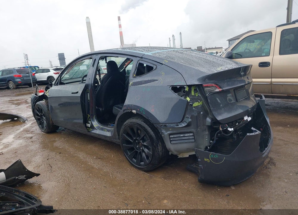 2021 TESLA MODEL Y LONG RANGE DUAL MOTOR ALL-WHEEL DRIVE VIN: 5YJYGDEEXMF111916