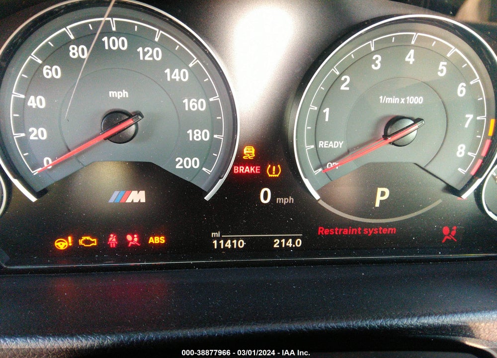 2016 BMW M4 VIN: WBS3U9C53GP969959