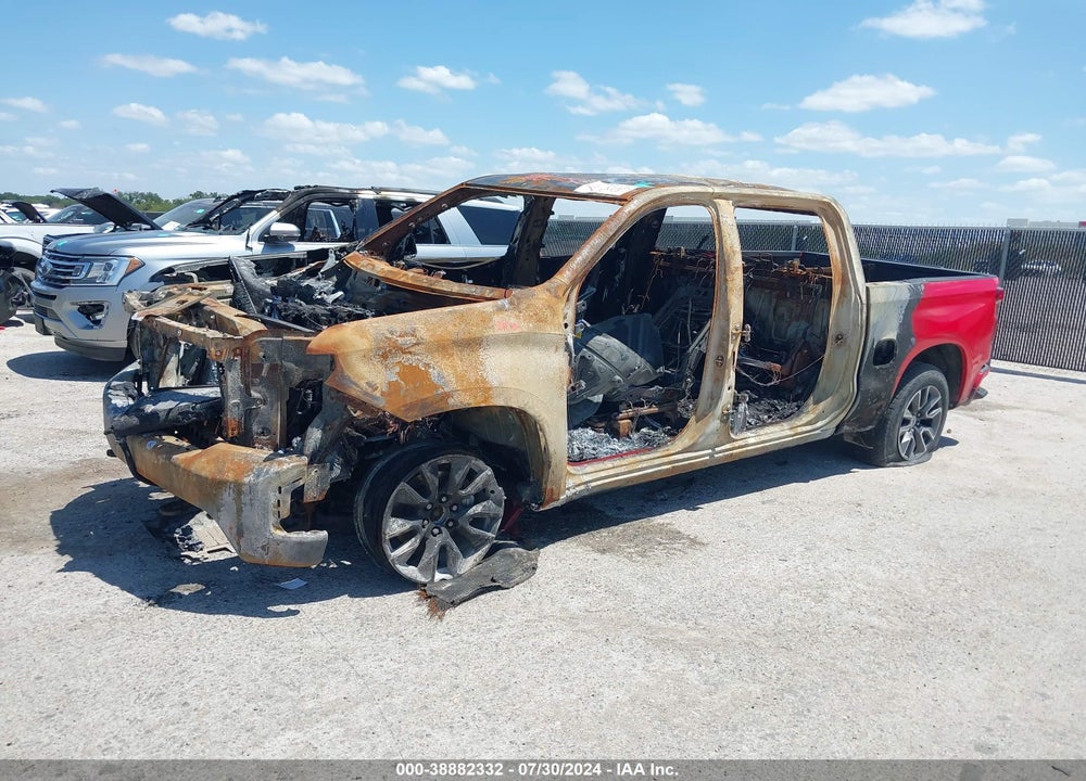 2021 CHEVROLET SILVERADO 1500 4WD SHORT BED RST VIN: 3GCUYEET6MG317034