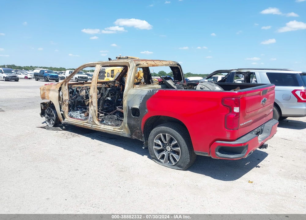 2021 CHEVROLET SILVERADO 1500 4WD SHORT BED RST VIN: 3GCUYEET6MG317034