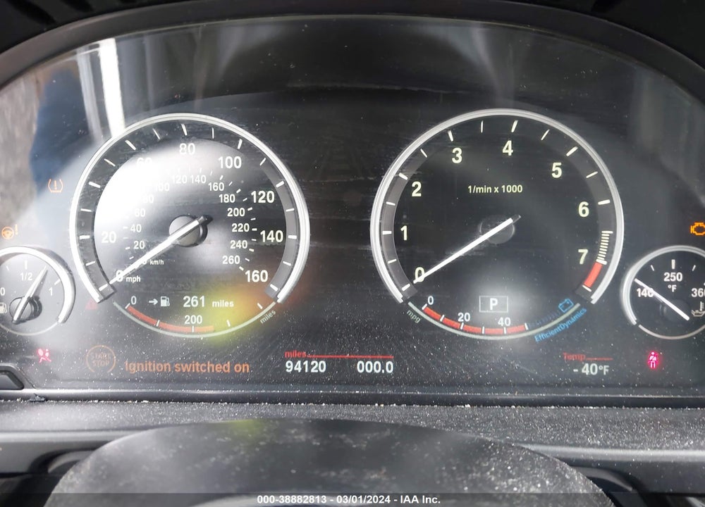 2013 BMW 550I VIN: WBAFR9C55DDX80780