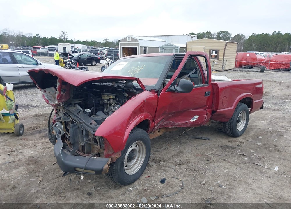 1997 CHEVROLET S-10 FLEETSIDE VIN: 1GCCS1442VK123367