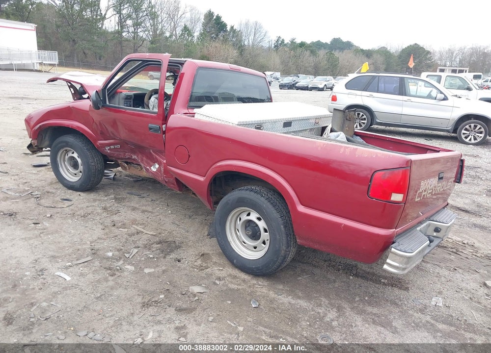 1997 CHEVROLET S-10 FLEETSIDE VIN: 1GCCS1442VK123367