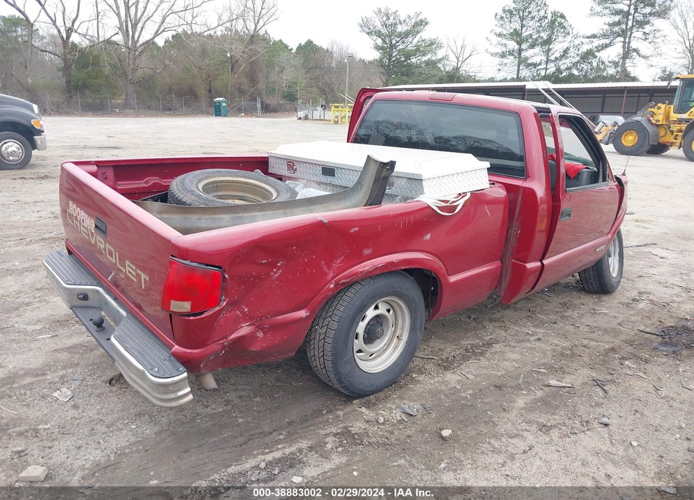 1997 CHEVROLET S-10 FLEETSIDE VIN: 1GCCS1442VK123367