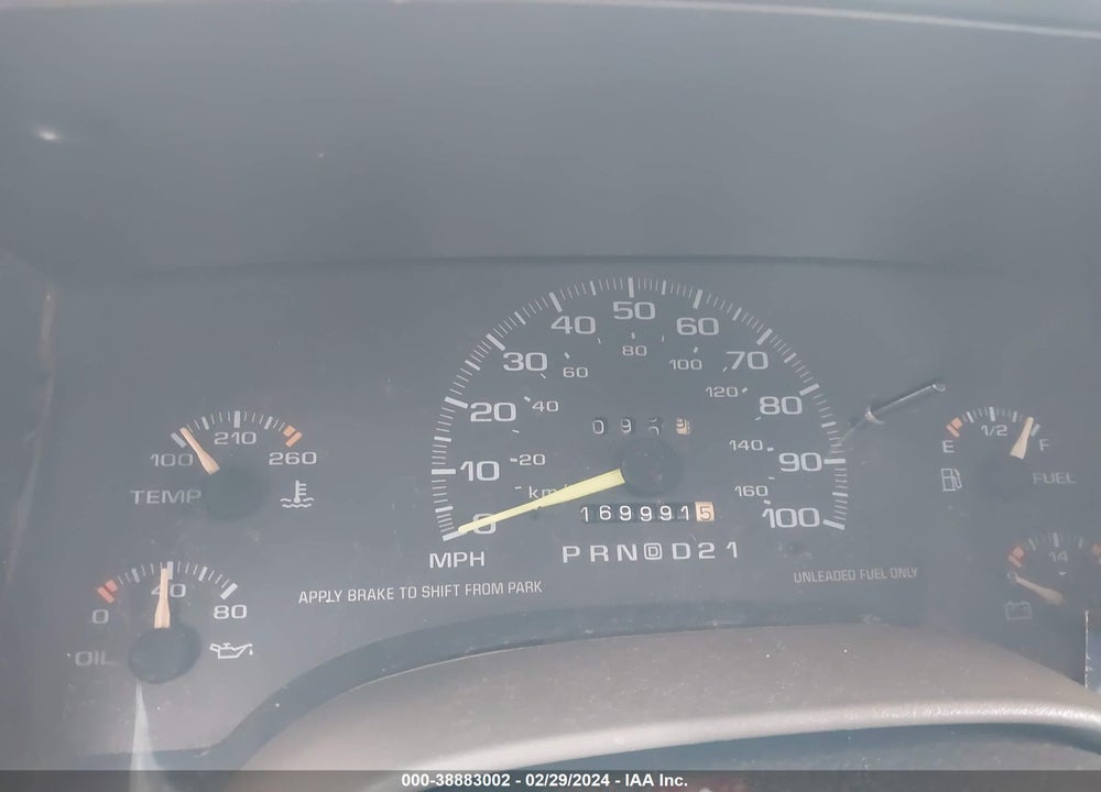 1997 CHEVROLET S-10 FLEETSIDE VIN: 1GCCS1442VK123367