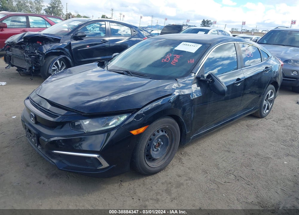 2019 HONDA CIVIC LX VIN: 19XFC2F63KE203791
